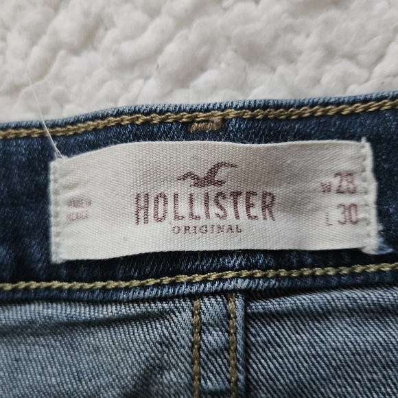 Hollister Men's Dark Blue Skinny Jeans - Picture 6 of 7